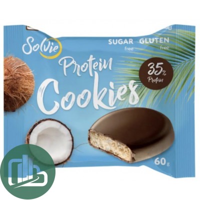 Протеиновое печенье 60гр SolVie 1/8