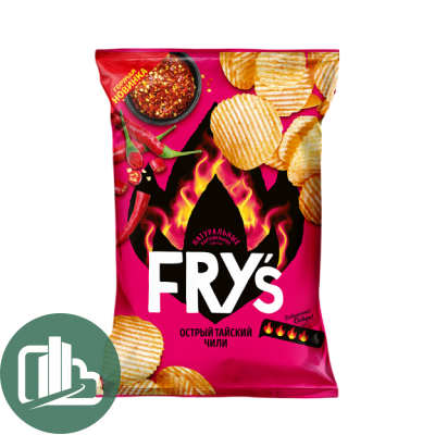 Чипсы FRYS 70гр со вкусом Огненный чили 1/24