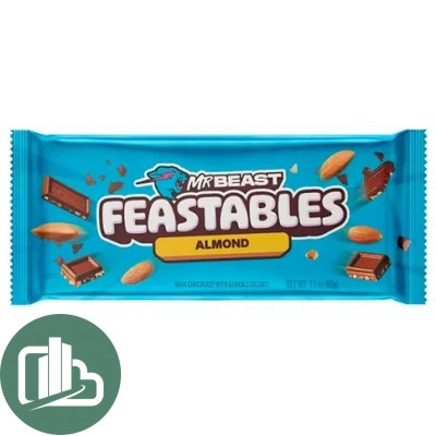Mr Beast Almond шоколадная плитка миндаль 60гр 1/10