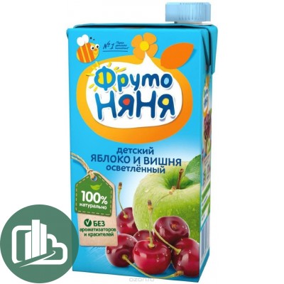 ФрутоНяня 0,5л Яблоко-Вишня 1/15