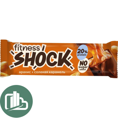 Бруки  Fitnes SHOCK Арахис карамель 50гр 1/8 