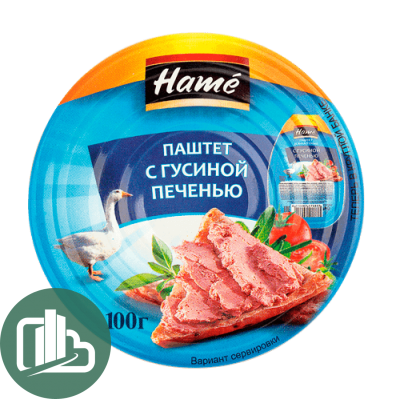 Паштет HAME 100г 1/16  с Гусиной 