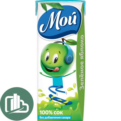 Сок Мой 0,2л Яблоко 1/14