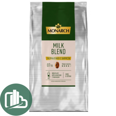 Якобс Монарх MILK BLEND пакет 160гр 1/6