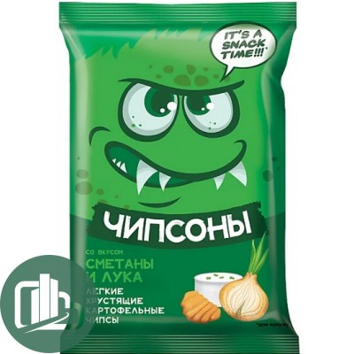 Чипсы Чипсоны Сметана лук 40гр 1/28