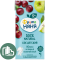 Сок Фруто-Няня 0,2л яблоко и вишня 1/18