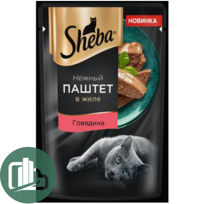 ШЕБА 75гр паштет Говядина 1/28