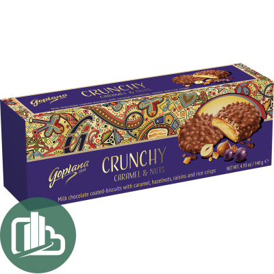 Goplana Crunchy caramel &amp; coconut 140гр 1/20
