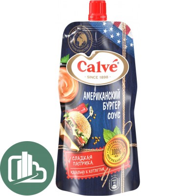 Calve американский бургер соус 230гр 1/28
