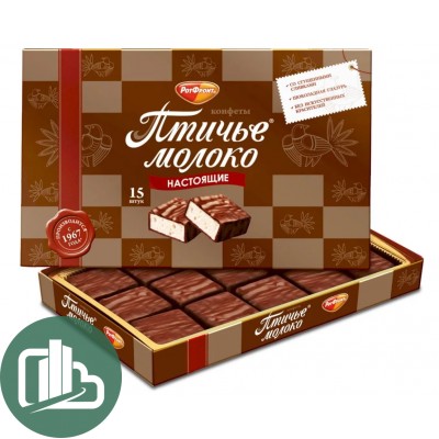 Набор Конфет Птичье молоко слив-ванильные 200гр РФ 1/16