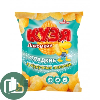 Кузя Лакомкин  снэки кукурузные 140гр 1/12