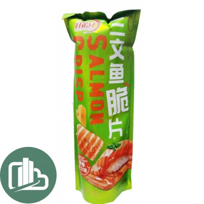 Чипсы с лососем Китай 60гр Hao Di Со вкусом Кокоса и Сыра 1/10 (4)