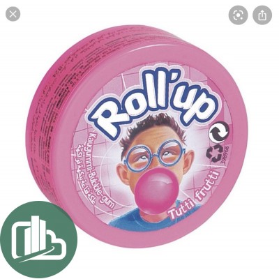 Табл Гум жев. резинка Lutti Roll Up Тутти 29гр 1/24
