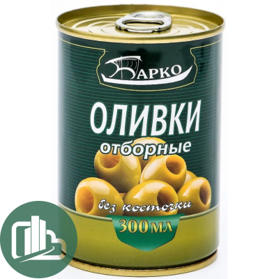 БАРКО Оливки б/к 280гр 1/12
