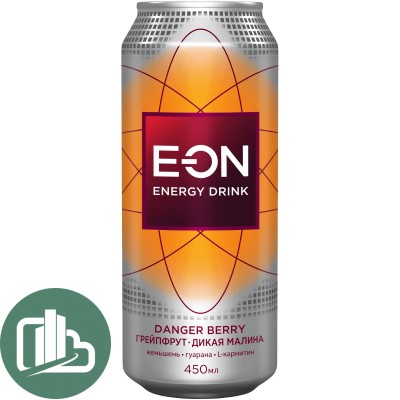 Напиток EON ENERGY DANGER BERRY 0,45л ж/б 1/12