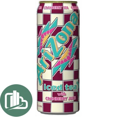 Напиток Arizona Iced Tea With Cranberry Juice ж/б 680мл 1/24