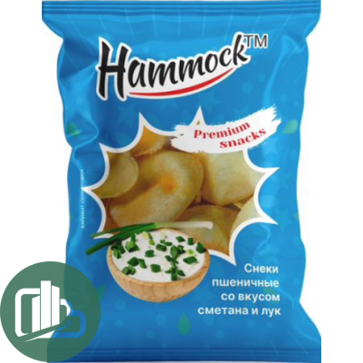 Снеки пшеничные со вкусом сметана и  лук 70гр 1/18