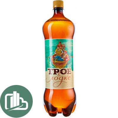 Пиво Томское 1,5л Трое в Лодке светлое 1/6