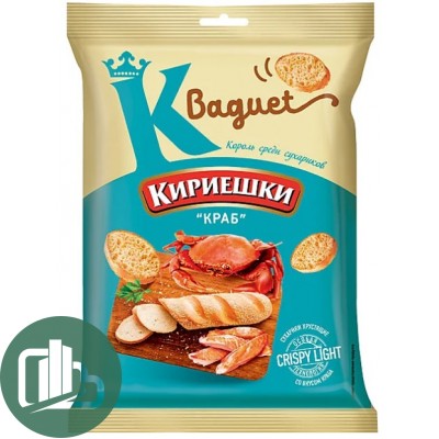 Яшкино Кириешки Baguet 50гр Краб 1/32