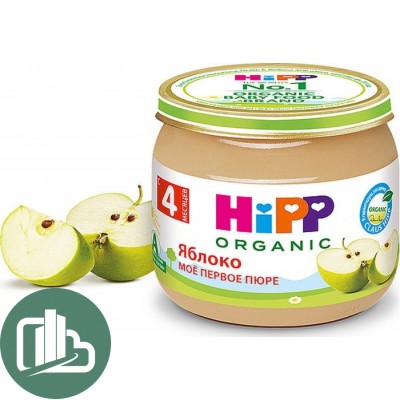 Hipp яблоко моё первый пюре 80гр 1/6 (бл)