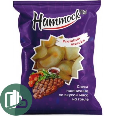 Снеки пшеничные со вкусом мяса на гриле 70гр 1/18