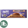 Milka choco wafer 300гр шок плитка 1/12