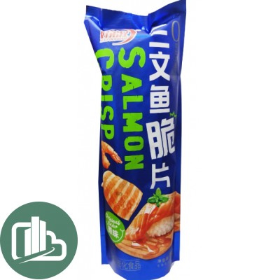 Чипсы с лососем Китай 60гр Hao Di Оригинальный вкус 1/10 (4)