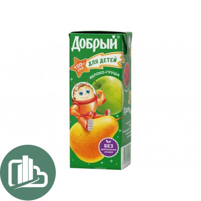 Добрый 0,2л груша-яблоко 1/27