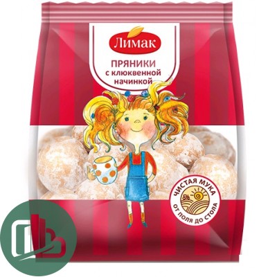 Лимак Пряники с Клюквой 250гр 1/10