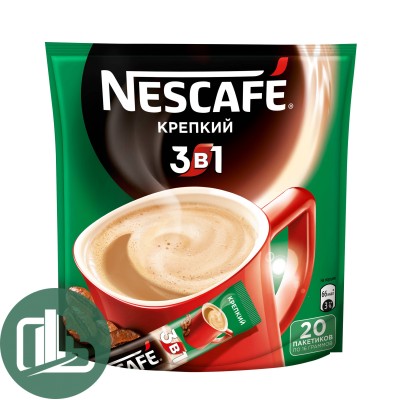 Нескафе 3 в 1 20 гр. крепкий, 1/20 (20)