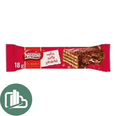 Вафельный батончик Нестле Nestle Криспи в молочном шоколаде 18гр 1/30 (12)