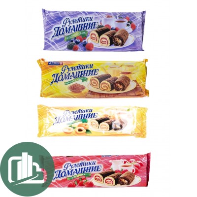 Мини-рулет Домашний 150гр 1/20 Ассорти 