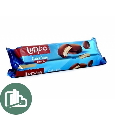 LUPPO CHOKO кекс с маршмеллоу покр мол шоколадом 184гр 1/12