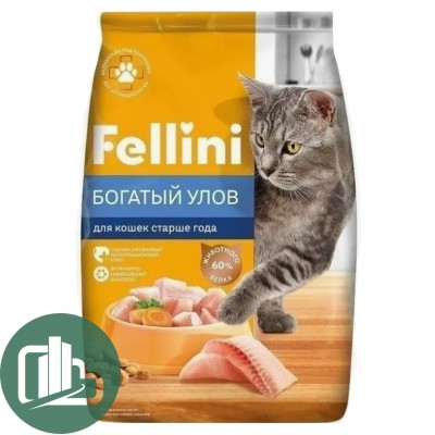 ФИЛИНИ 350гр Корм для кошек Богатый улов 1/20