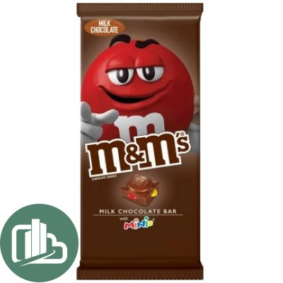 M&M's Шоколаная плитка Чоко 165гр 1/16