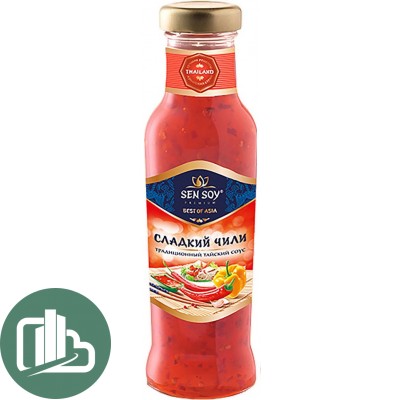 SEN SOY Соус Чили  Сладкий SWEET CHILI 320мл 1/6 ст/б