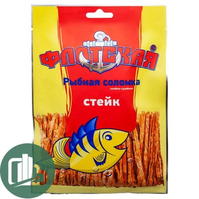 ФЛОТСКАЯ Соломка рыбная 15гр со вкусом стейка 1/70