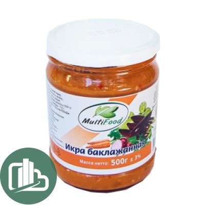 Мультифуд икра баклажанная 500гр 1/12