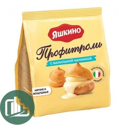 Яшкино Заварные Профитроли с Ванильной начинкой 158гр 1/10