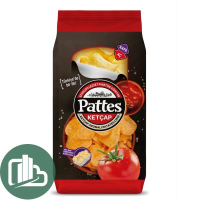 Чипсы Pattes 100гр Кетчуп 1/24