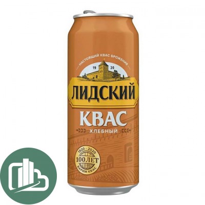 Квас Лидский Хлебный 0,5л ж/б 1/24
