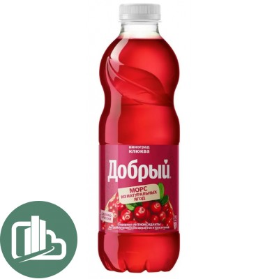 Добрый ПЭТ 1л Морс Виноград-Клюква 1/12