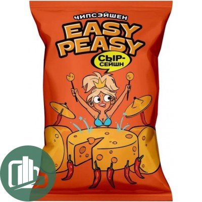 Картофель хрустящий EASY PEASY со вкусом сыра 70гр 1/12