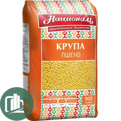 Националь Пшено шлифлванное 900гр 1/12