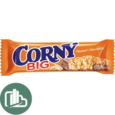 Злаковый батончик Corny Big с арахисом и шоколадом 50г 1/24