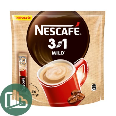 Нескафе 3в1 Милд 14,5гр 1/20