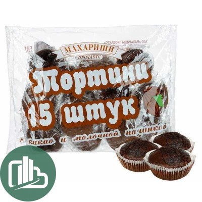 Тортини кекс 500 гр. Какао-молочная начинка. 1/7 Махариши 