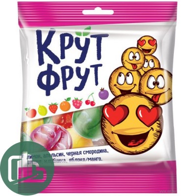 Яшкино Жев.марм.Маяма Крут-фрут Смайлики 170гр 1/20