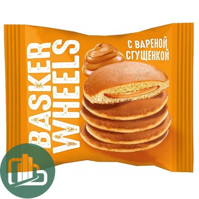 Яшкино Пирожные бисквитные 36гр PanCake c вар.сгущенкой 1/28