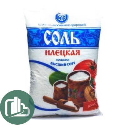 Соль 1кг каменная ИЛЕЦК 1/30 (мешок)